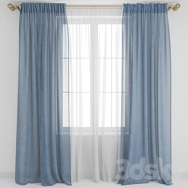 Curtains5 3DS Max Model