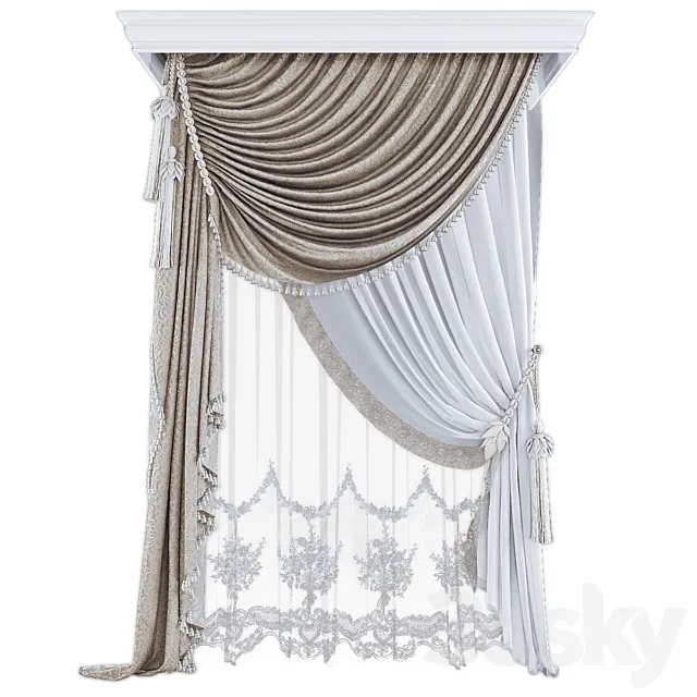 Curtains545 3DS Max Model