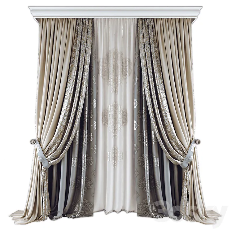 Curtains553 3DS Max Model