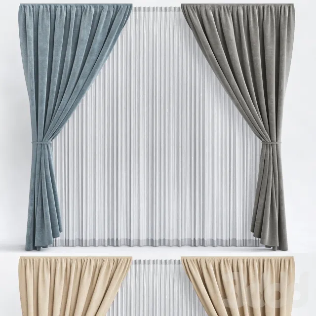 Curtains_2 3dsMax Model