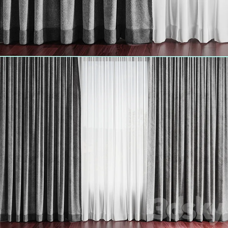 curtains_3 3DS Max
