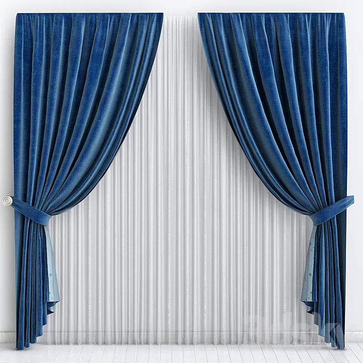 Curtains_3 3DS Max