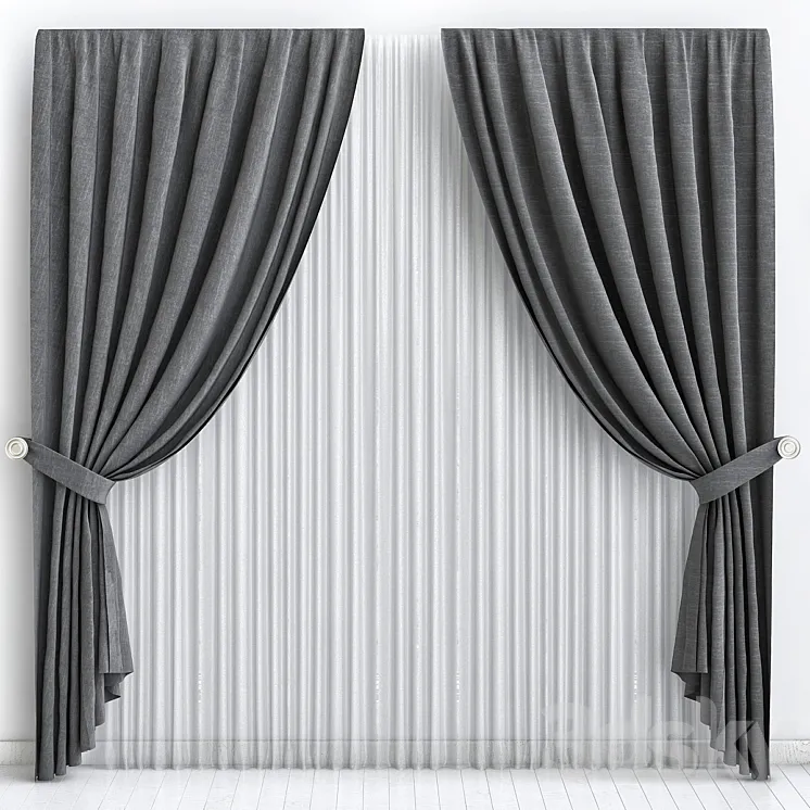 Curtains_5 3DS Max