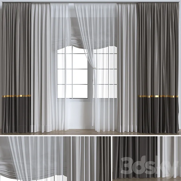 Curtains_7 3DS Max