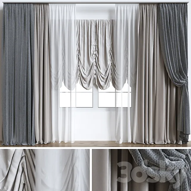 Curtains_8 3ds Max