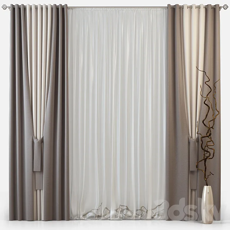 Curtains_m20 3DS Max