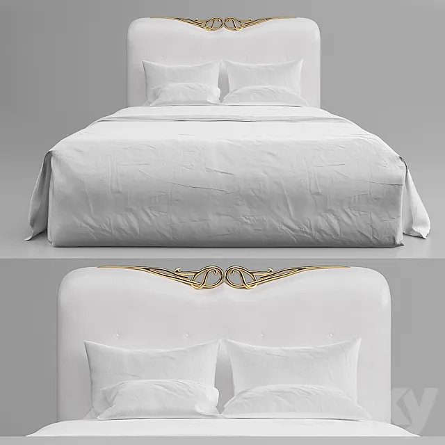 Curtis headboard 3ds Max
