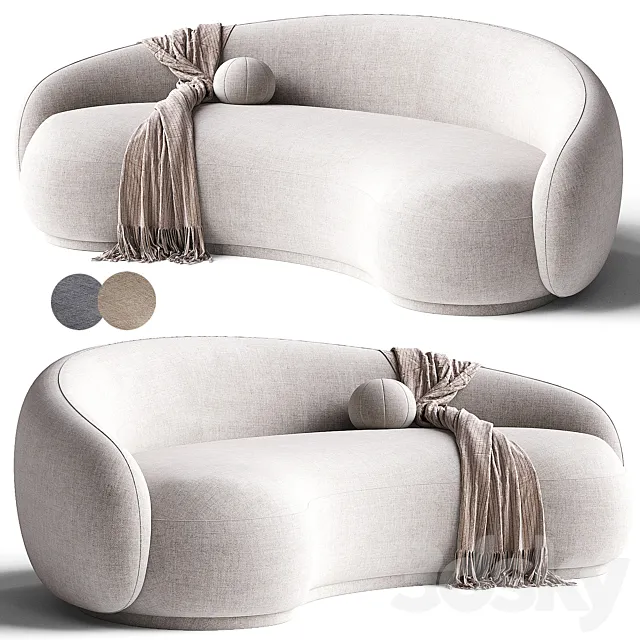 Curved Sofa 3ds Max