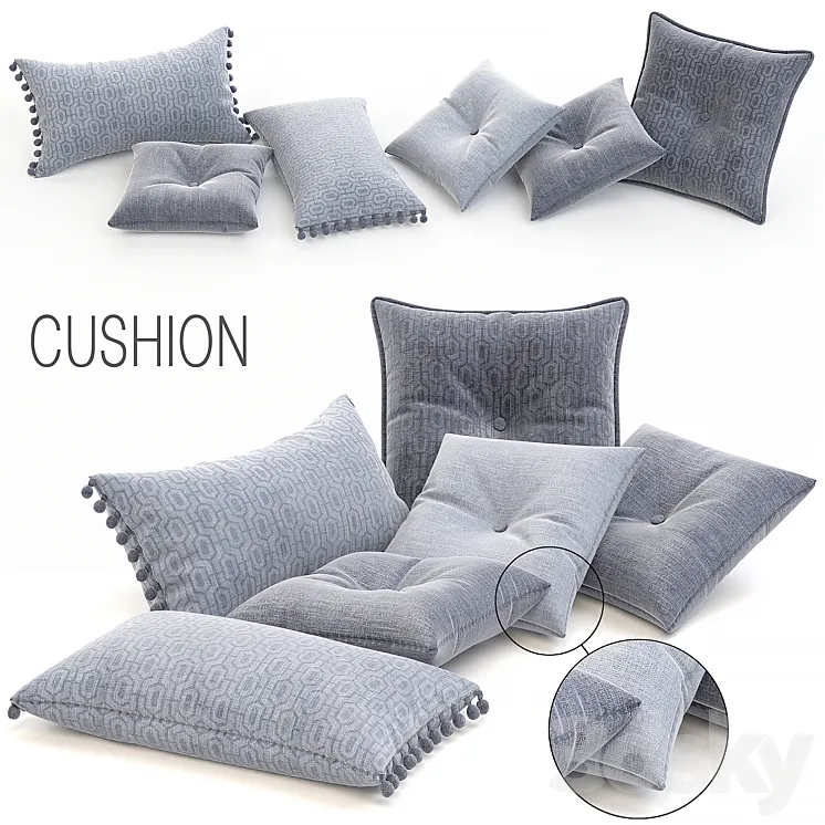 Cushion 3DS Max