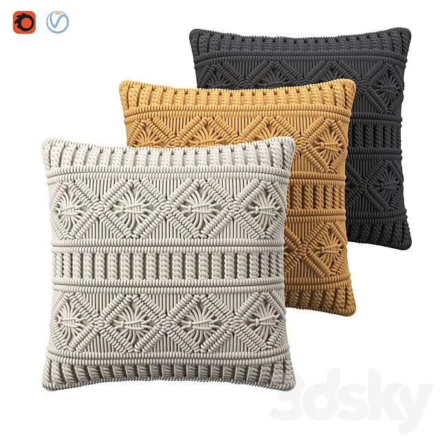 Cushions 3DS Max Model