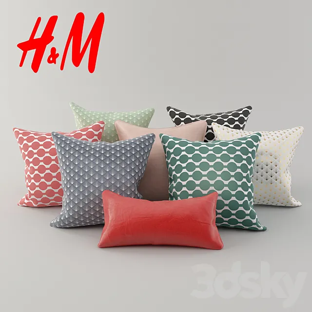 Cushions from H & M Network 2 3DSMax File