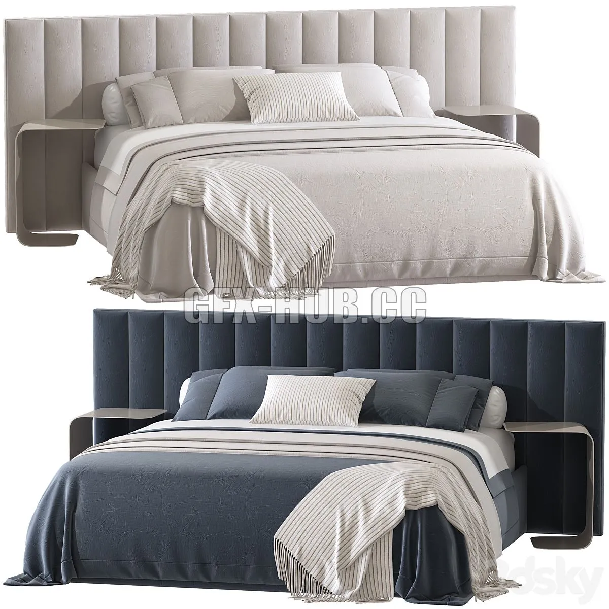 CUSTOM BEDS 3dsMax Model