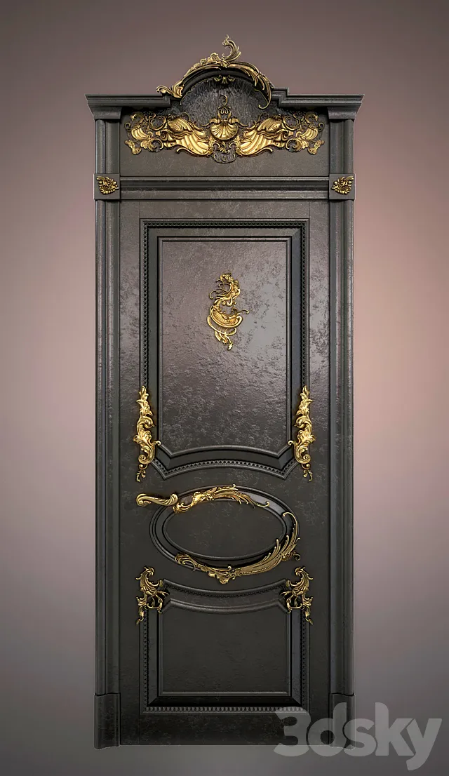 Custom door 3DS Max Model