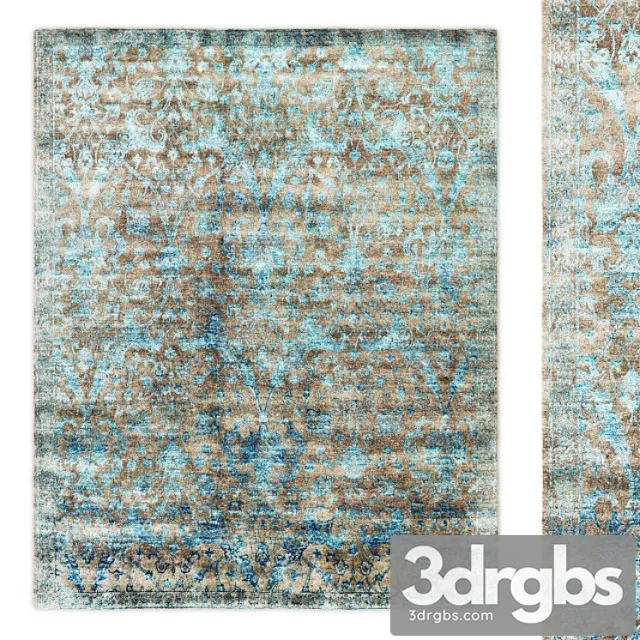 Custom flore hand-knotted rug rh 3dsmax Download