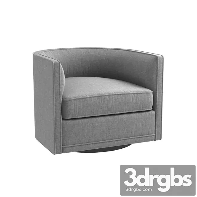 Custom made gray swivel round chair 3dsmax Download