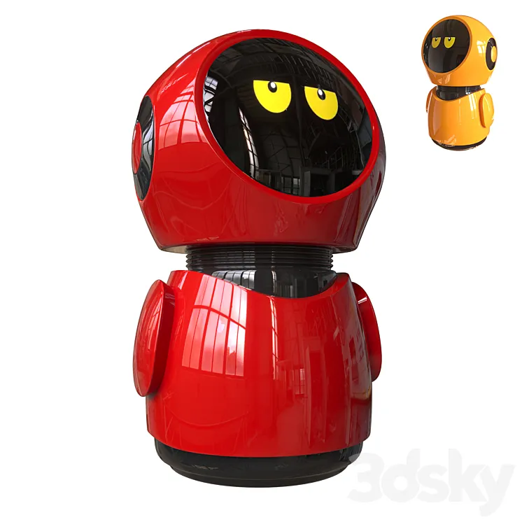 cute robot 3DS Max