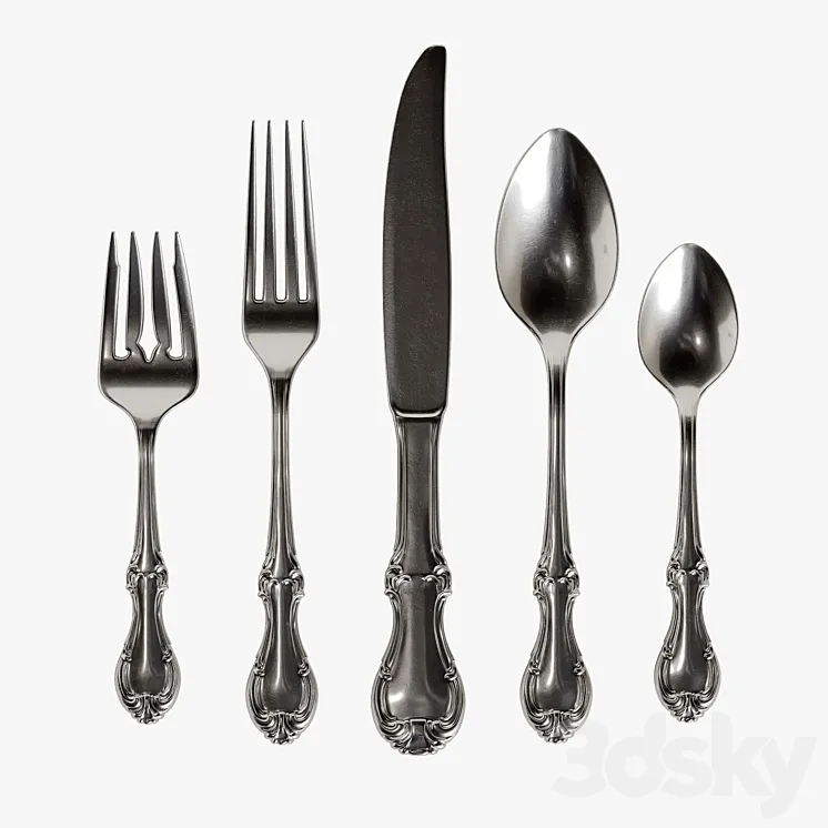 Cutlery 2 3DS Max Model