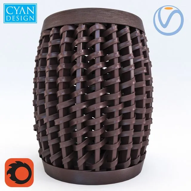 Cyan Design Woven Sienna Stool 3dsMax Model