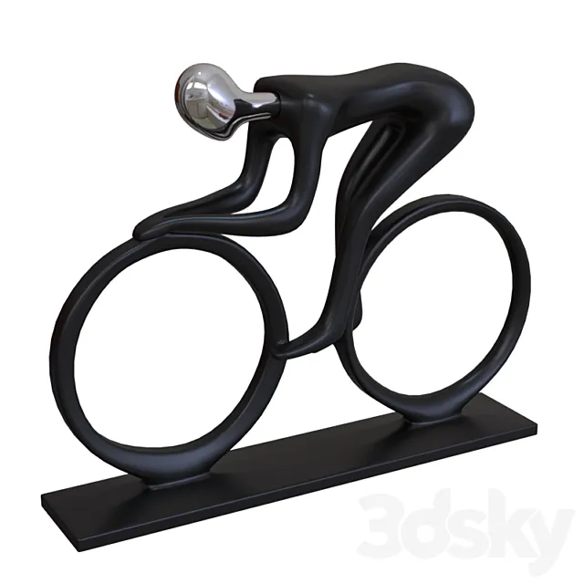 Cyclist figurine 3DSMax File