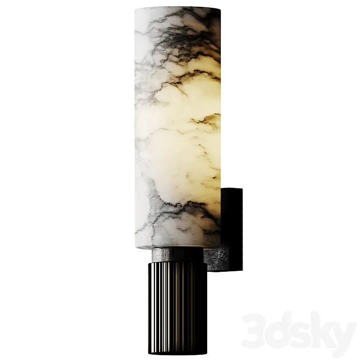 Cylinder Metal Stage Light 3DS Max Model