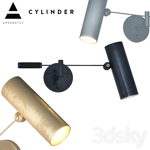 Cylinder swing arm sconce 3DS Max Model