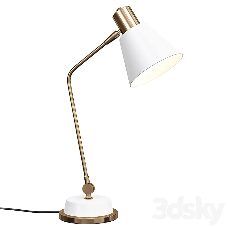 Cylinder usb task table lamp 3DS Max Model