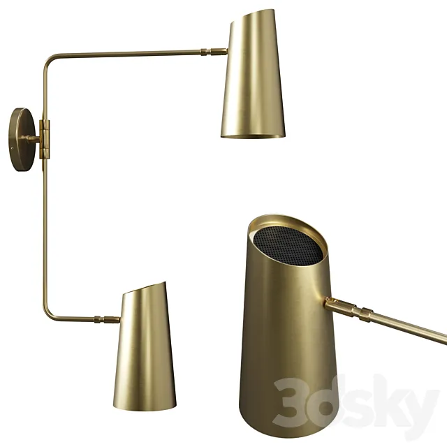 Cypress Double Swing Arm Sconce 3ds Max