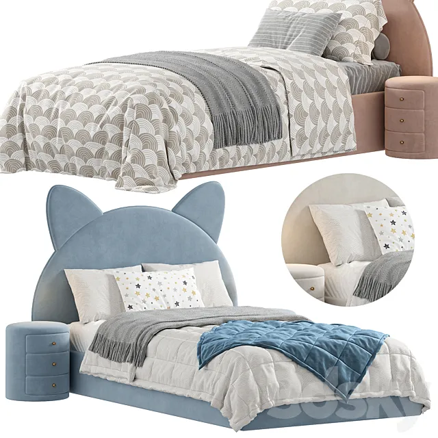 Детская кровать КИТТИ 3ds Max