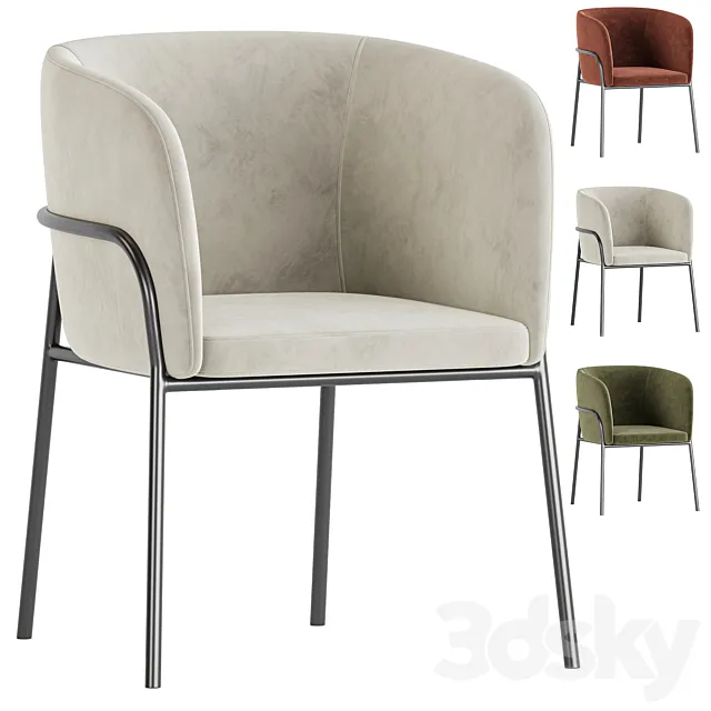 Кресло столовое Laika 3ds Max