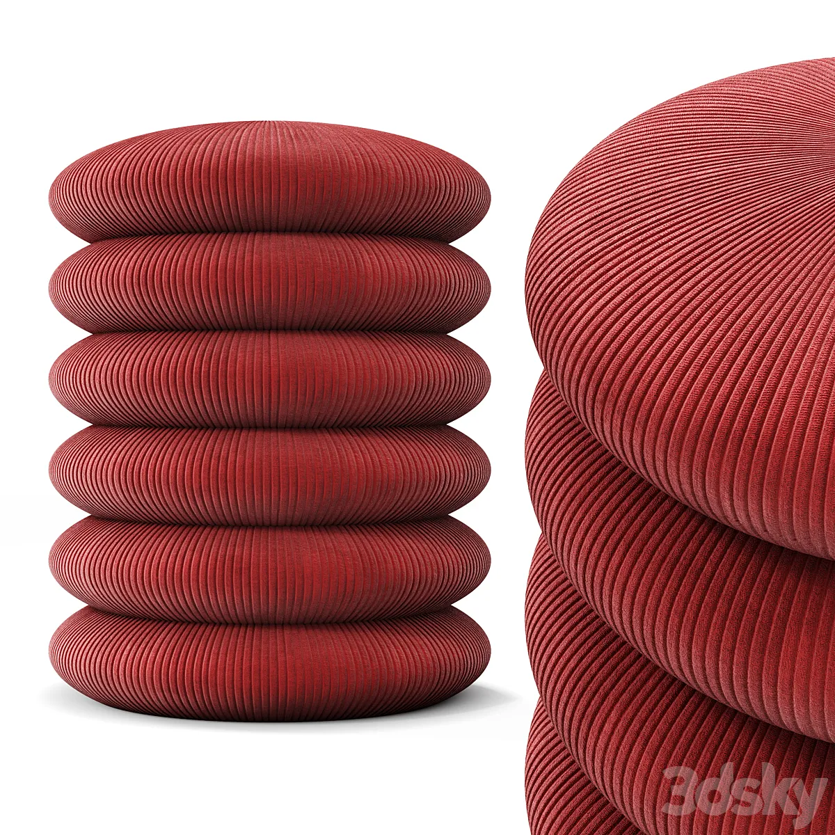 Пуф Velveteen 3dsMax Model