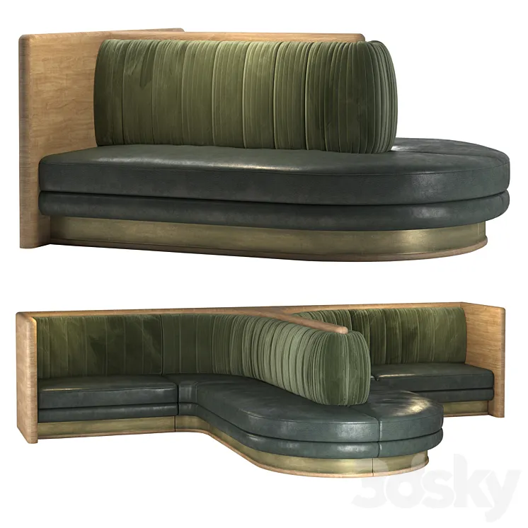 D8-sofa for restaurant 3DS Max Model