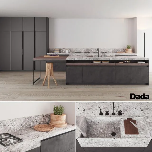 Dada Kitchen by Vincent Van Duysen 3dsMax Model