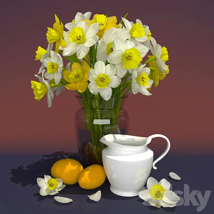 Daffodils 3DS Max