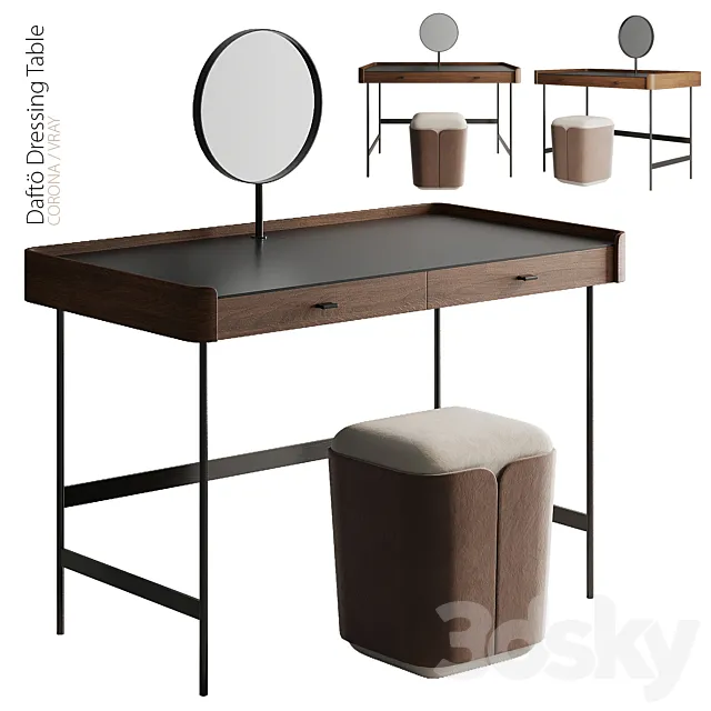 Daftö Dressing Table 3ds Max