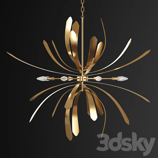 Dahlia 10 – Light Sputnik Sphere Chandelier 3ds Max