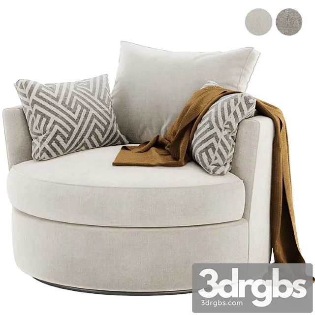 Dahlonega swivel barrel chair