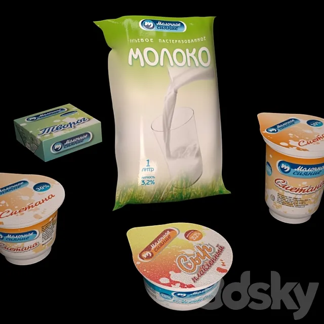 dairy products 3DSMax File