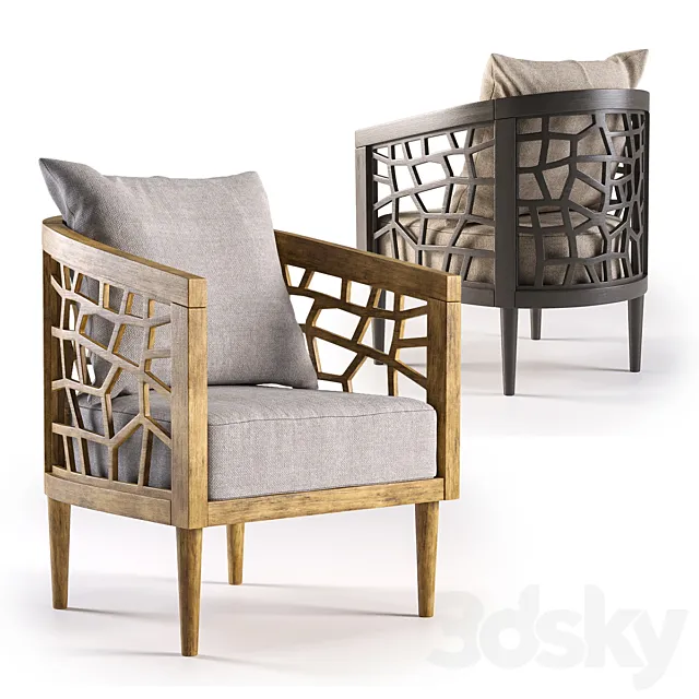 Dakota barrel chair 3ds Max