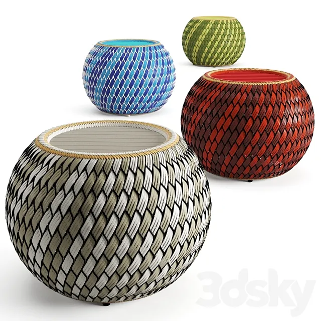 Dala Side Table By Dedon 3ds Max