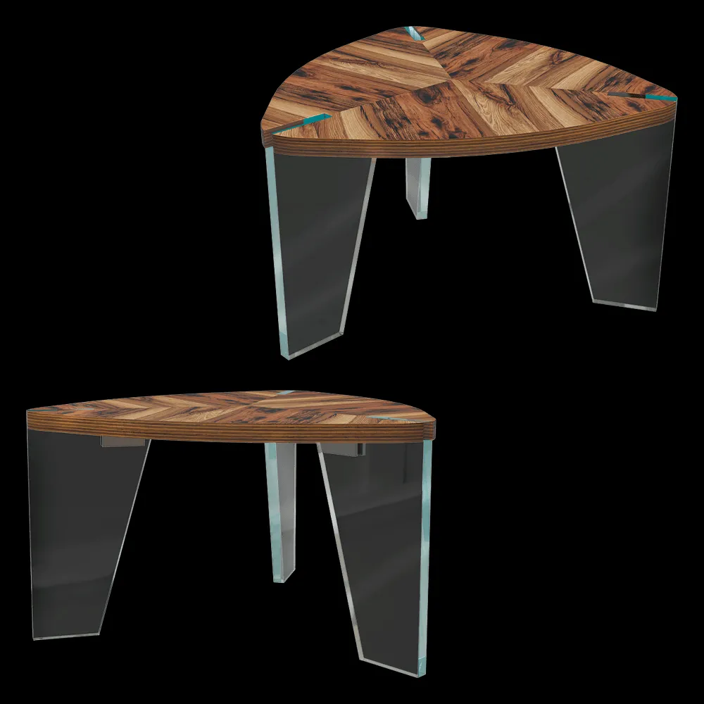 Dale Italia  – Coffee table Sospeso H-113/H-114 3ds Max