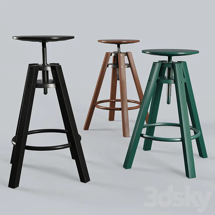 Dalfred Branded Stool 3DS Max