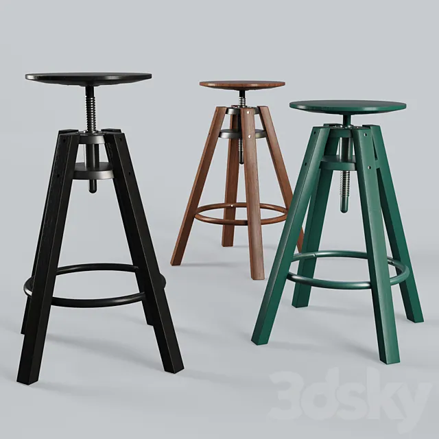 Dalfred Branded Stool 3DSMax File