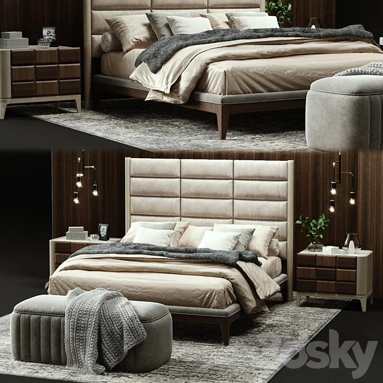 Dall'Agnese DAMA Bed 3DS Max