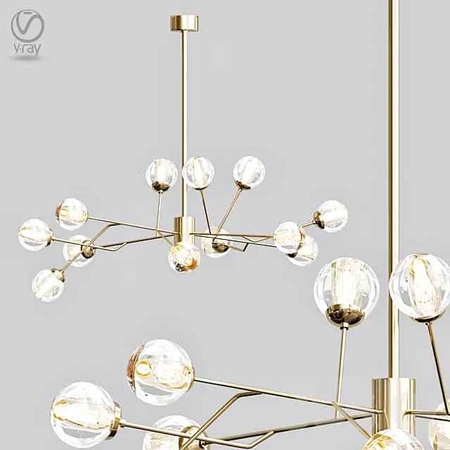 Dallas chandelier 3ds Max