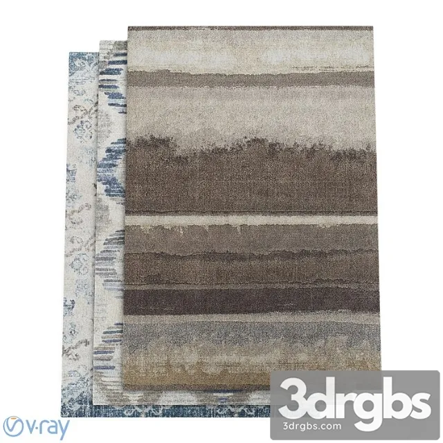 Dalyn antigua blue linen and mocha rugs 3dsmax Download