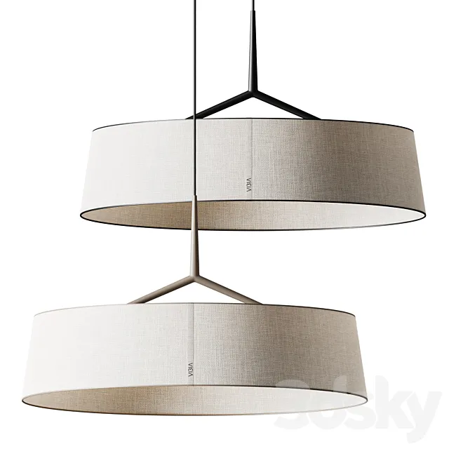 Dama 3235 Pendant lamp by Vibia 3DS Max Model