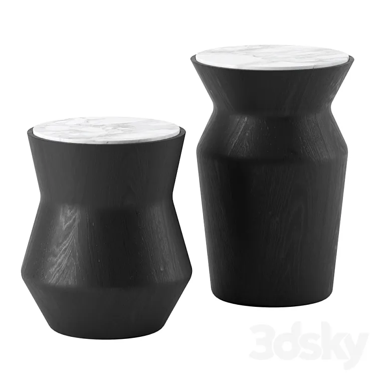 DAMA side tables by Gallotti & Radice 3DS Max