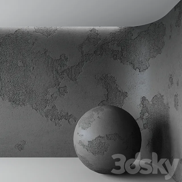 Damage concrete 3ds Max