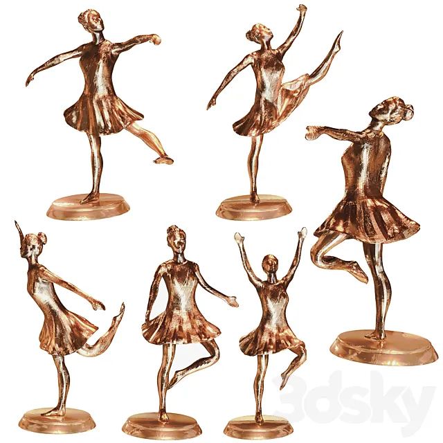 Dance decorative sculpture 3dsMax Model