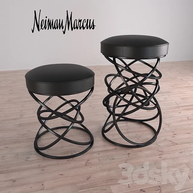 Dancing Circles Stool 3ds Max